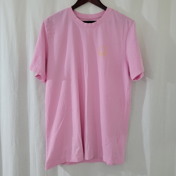 Nike Other - Nike Pink/Yellow "Have a Nike Vibe" Sun Print Shirt Men's Size L